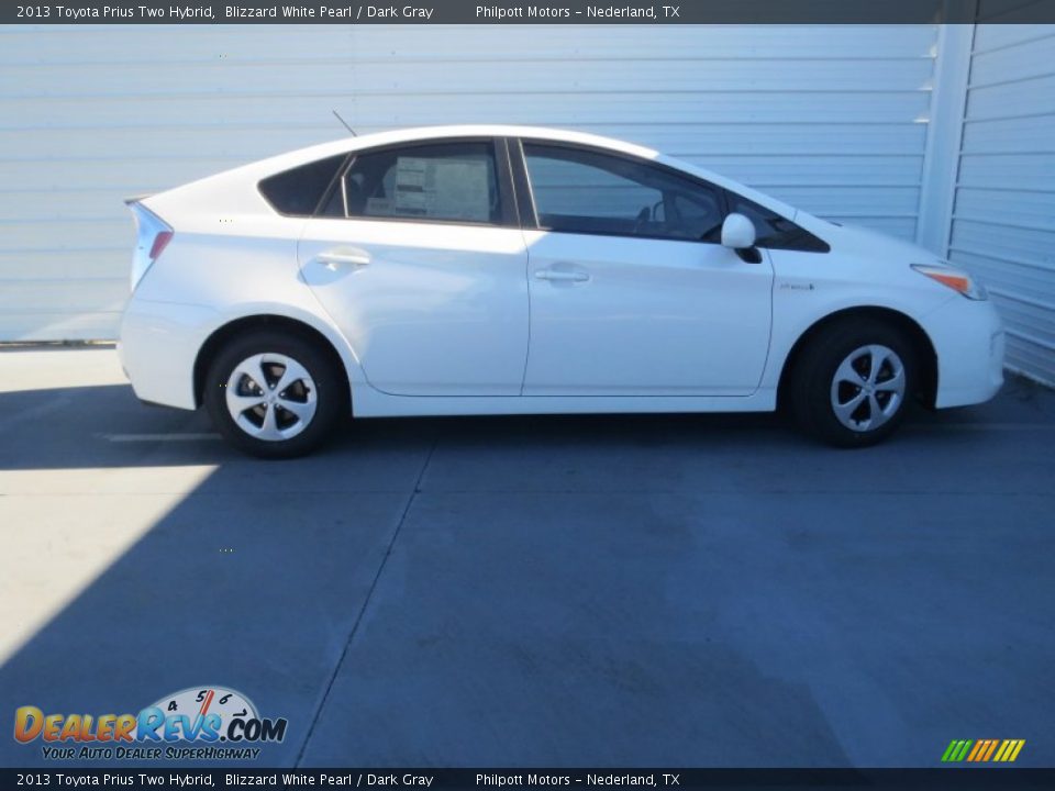 2013 Toyota Prius Two Hybrid Blizzard White Pearl / Dark Gray Photo #2
