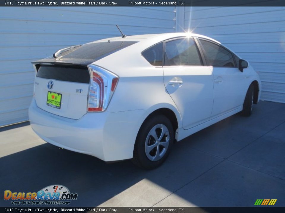 2013 Toyota Prius Two Hybrid Blizzard White Pearl / Dark Gray Photo #3