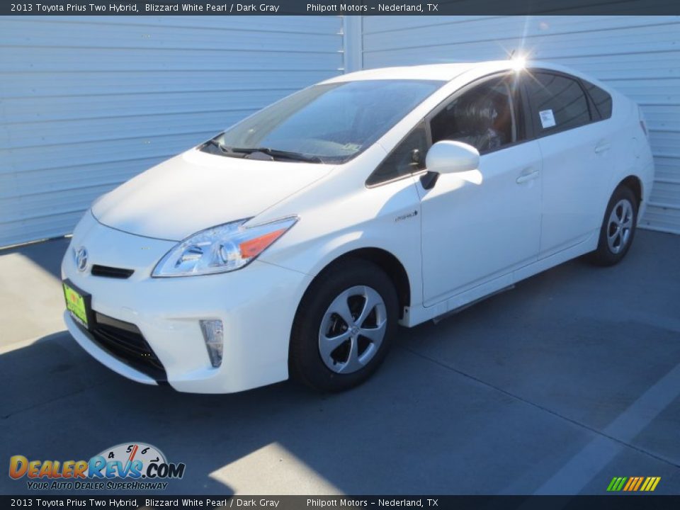 2013 Toyota Prius Two Hybrid Blizzard White Pearl / Dark Gray Photo #6