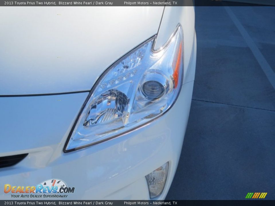 2013 Toyota Prius Two Hybrid Blizzard White Pearl / Dark Gray Photo #8