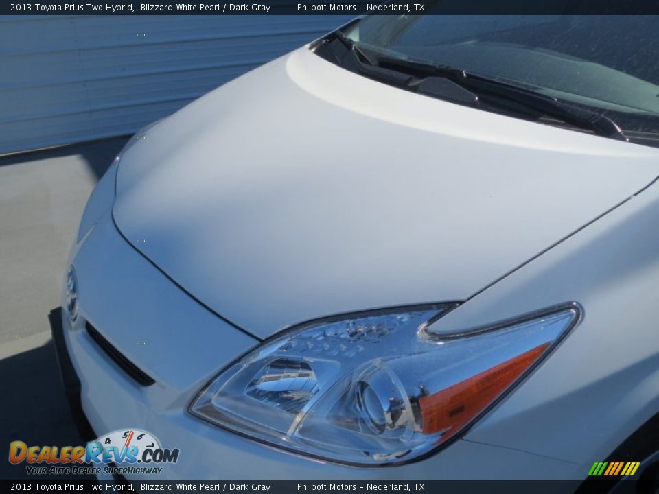 2013 Toyota Prius Two Hybrid Blizzard White Pearl / Dark Gray Photo #9
