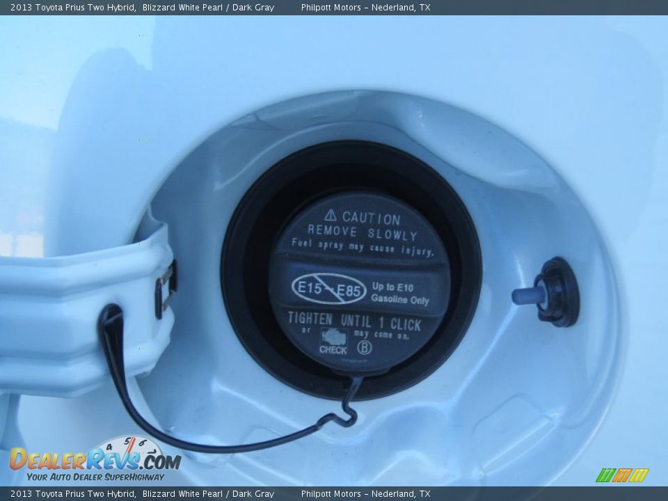 2013 Toyota Prius Two Hybrid Blizzard White Pearl / Dark Gray Photo #13