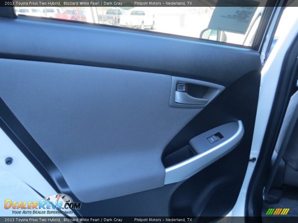 2013 Toyota Prius Two Hybrid Blizzard White Pearl / Dark Gray Photo #19