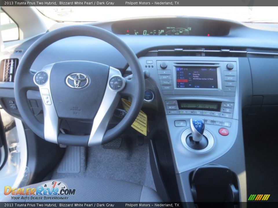 2013 Toyota Prius Two Hybrid Blizzard White Pearl / Dark Gray Photo #25