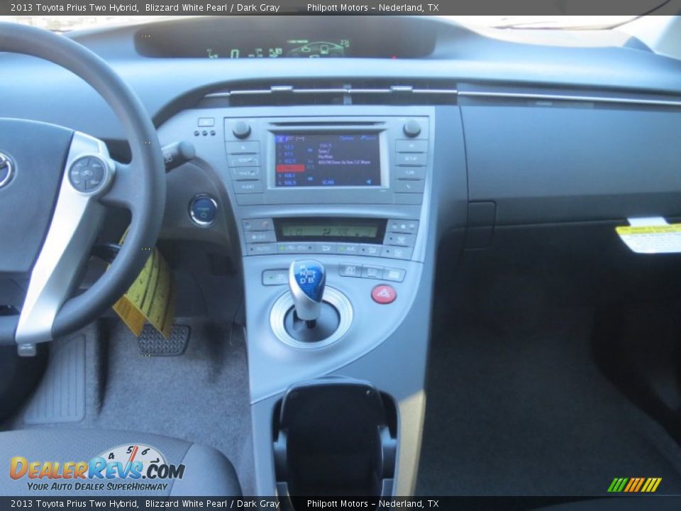 2013 Toyota Prius Two Hybrid Blizzard White Pearl / Dark Gray Photo #26