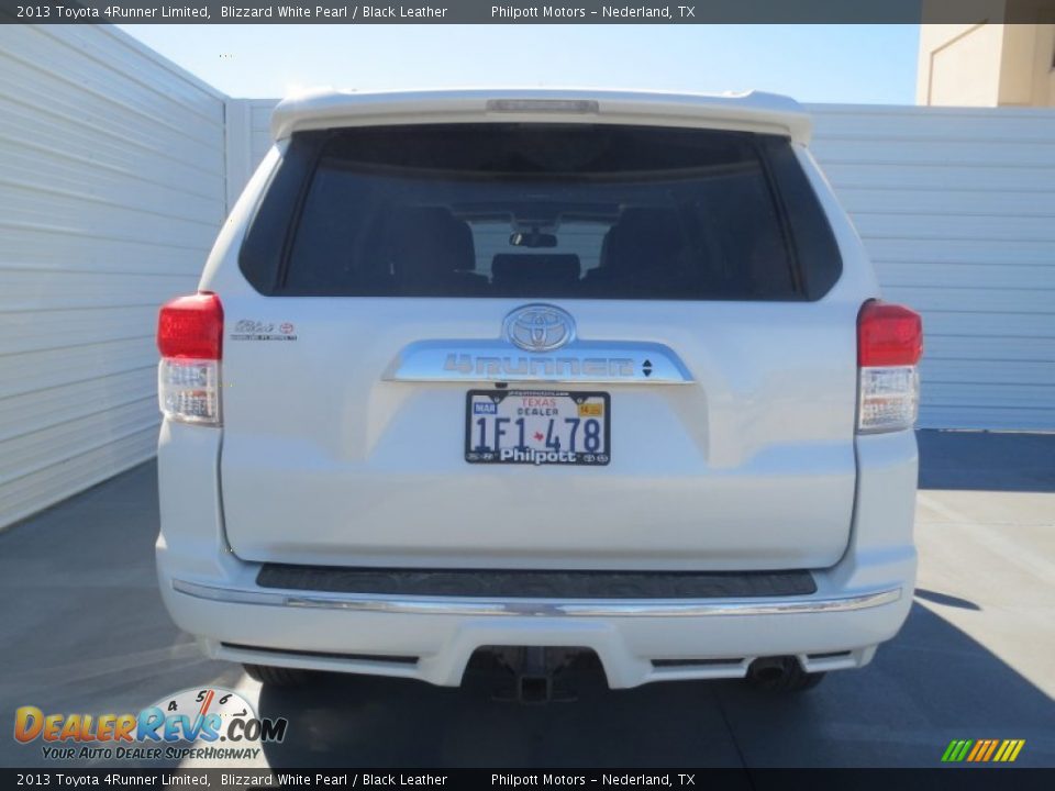 2013 Toyota 4Runner Limited Blizzard White Pearl / Black Leather Photo #4