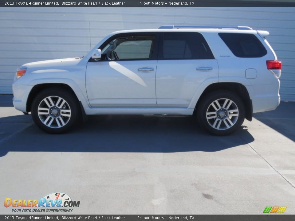 2013 Toyota 4Runner Limited Blizzard White Pearl / Black Leather Photo #5