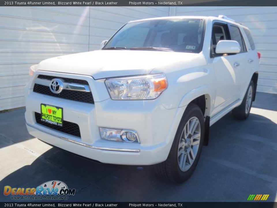 2013 Toyota 4Runner Limited Blizzard White Pearl / Black Leather Photo #6