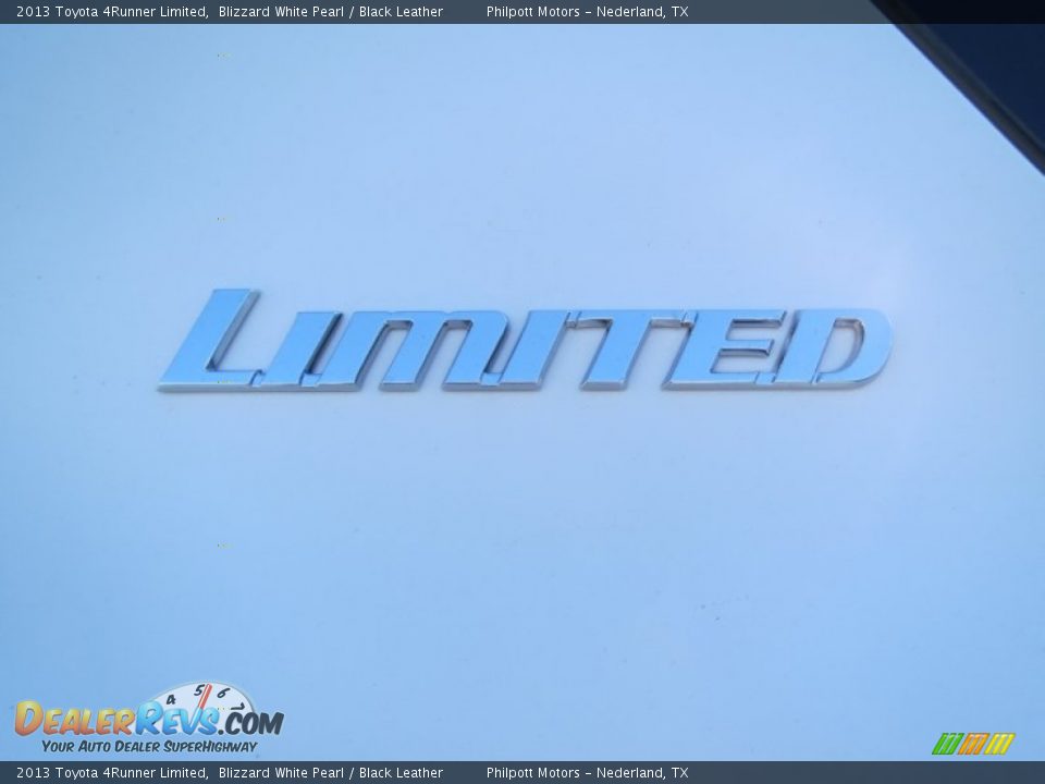 2013 Toyota 4Runner Limited Blizzard White Pearl / Black Leather Photo #12