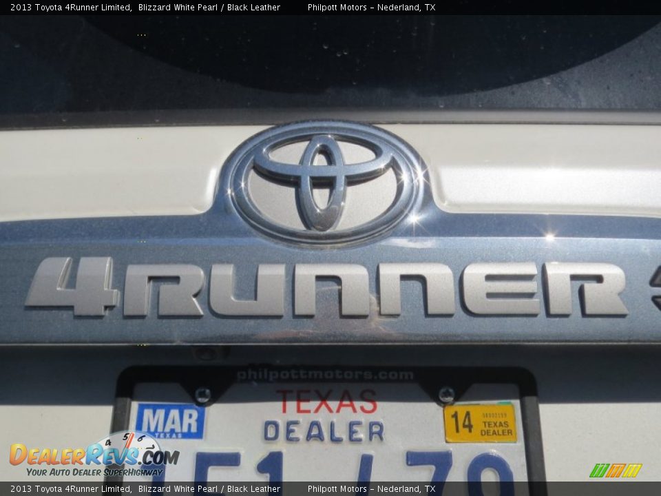 2013 Toyota 4Runner Limited Blizzard White Pearl / Black Leather Photo #14
