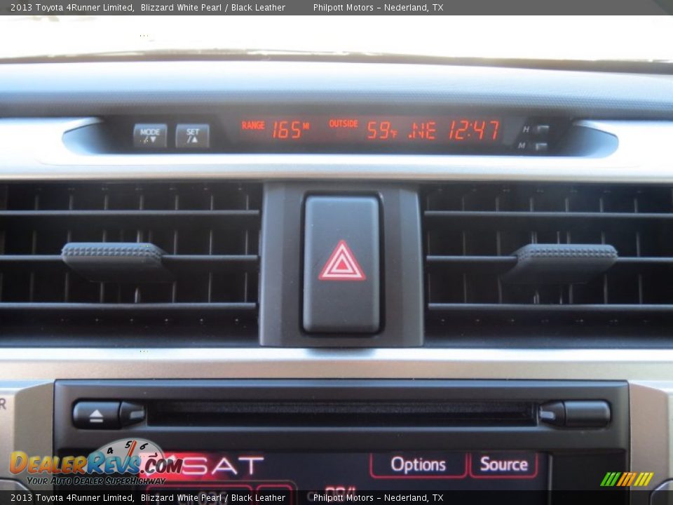 2013 Toyota 4Runner Limited Blizzard White Pearl / Black Leather Photo #26