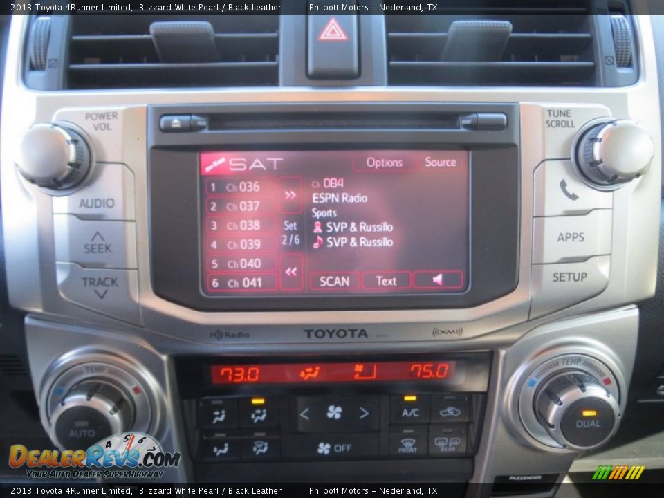 2013 Toyota 4Runner Limited Blizzard White Pearl / Black Leather Photo #27