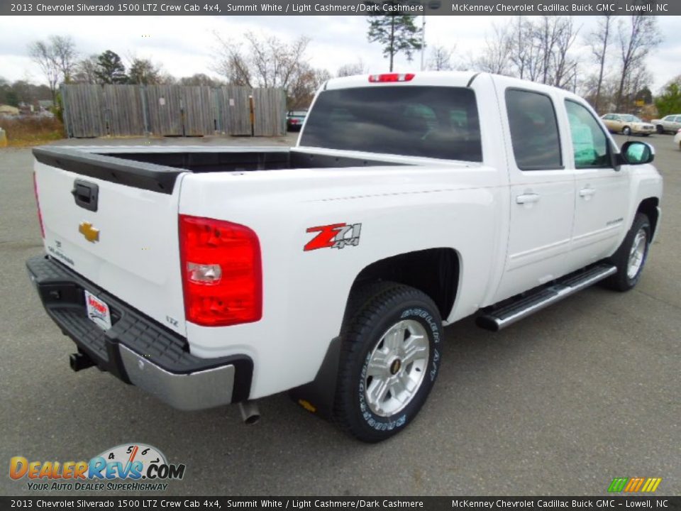 2013 Chevrolet Silverado 1500 LTZ Crew Cab 4x4 Summit White / Light Cashmere/Dark Cashmere Photo #4