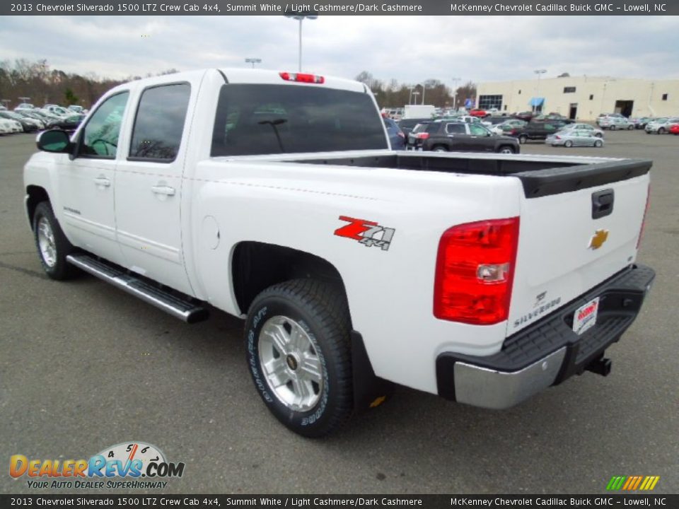 2013 Chevrolet Silverado 1500 LTZ Crew Cab 4x4 Summit White / Light Cashmere/Dark Cashmere Photo #5