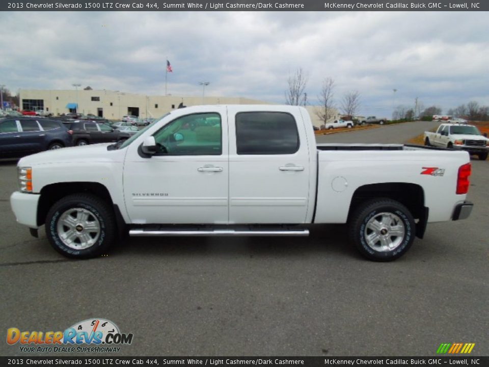 2013 Chevrolet Silverado 1500 LTZ Crew Cab 4x4 Summit White / Light Cashmere/Dark Cashmere Photo #6