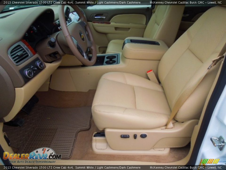 2013 Chevrolet Silverado 1500 LTZ Crew Cab 4x4 Summit White / Light Cashmere/Dark Cashmere Photo #8