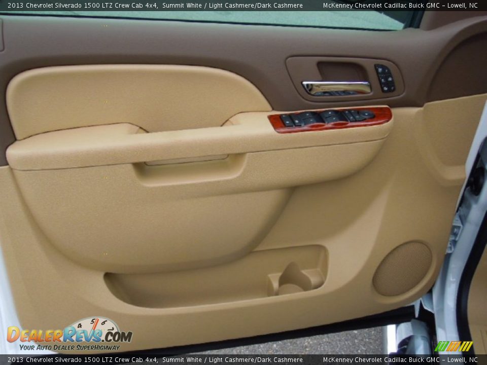 2013 Chevrolet Silverado 1500 LTZ Crew Cab 4x4 Summit White / Light Cashmere/Dark Cashmere Photo #10
