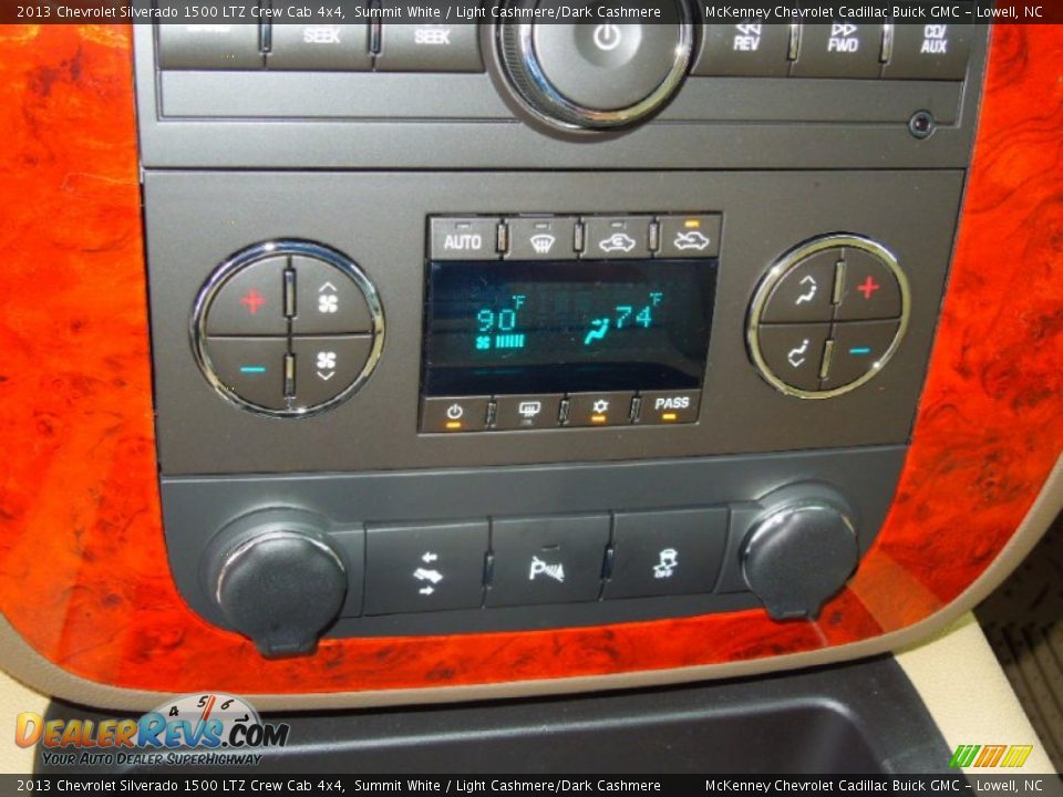 2013 Chevrolet Silverado 1500 LTZ Crew Cab 4x4 Summit White / Light Cashmere/Dark Cashmere Photo #13