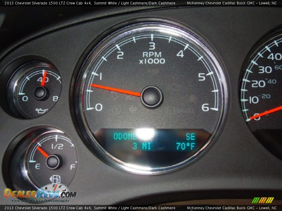 2013 Chevrolet Silverado 1500 LTZ Crew Cab 4x4 Summit White / Light Cashmere/Dark Cashmere Photo #16