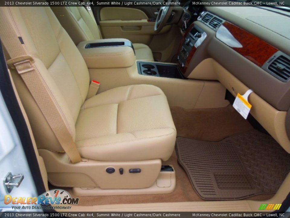 2013 Chevrolet Silverado 1500 LTZ Crew Cab 4x4 Summit White / Light Cashmere/Dark Cashmere Photo #19