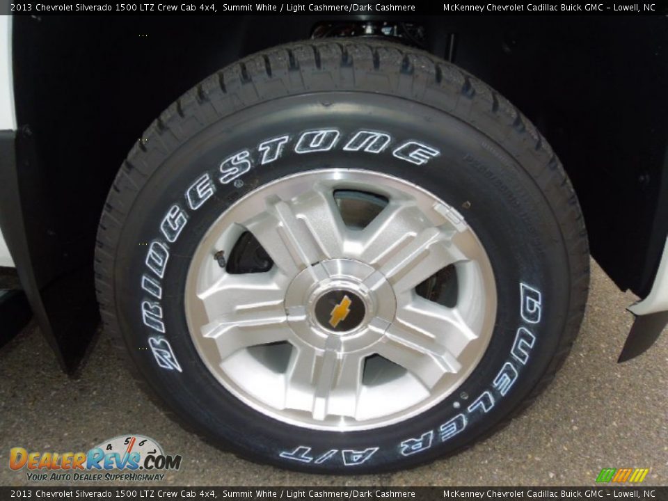 2013 Chevrolet Silverado 1500 LTZ Crew Cab 4x4 Summit White / Light Cashmere/Dark Cashmere Photo #22