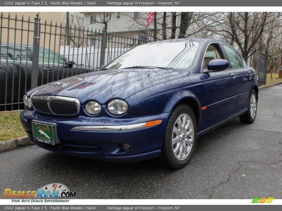 2002 Jaguar X-Type 2.5 Pacific Blue Metallic / Sand Photo #1