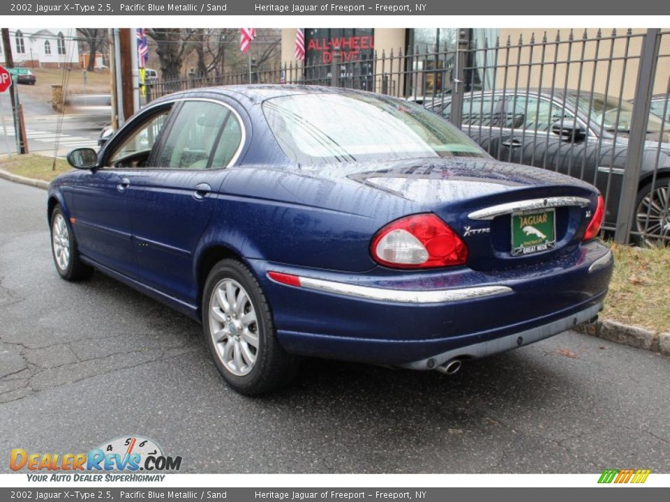 2002 Jaguar X-Type 2.5 Pacific Blue Metallic / Sand Photo #4