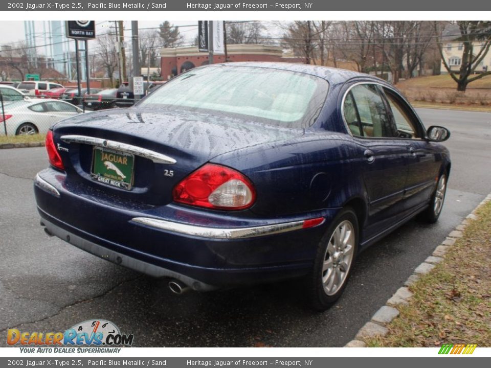 2002 Jaguar X-Type 2.5 Pacific Blue Metallic / Sand Photo #6