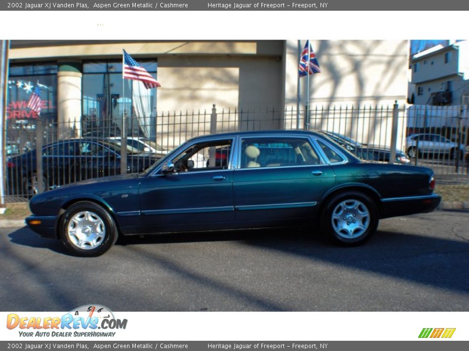 2002 Jaguar XJ Vanden Plas Aspen Green Metallic / Cashmere Photo #3