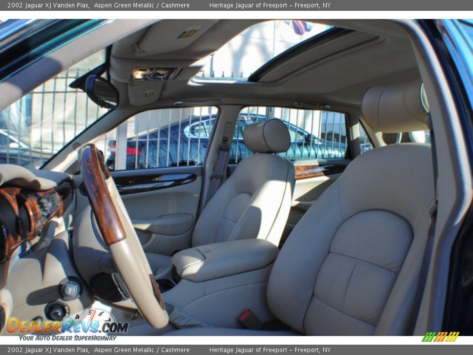 2002 Jaguar XJ Vanden Plas Aspen Green Metallic / Cashmere Photo #22