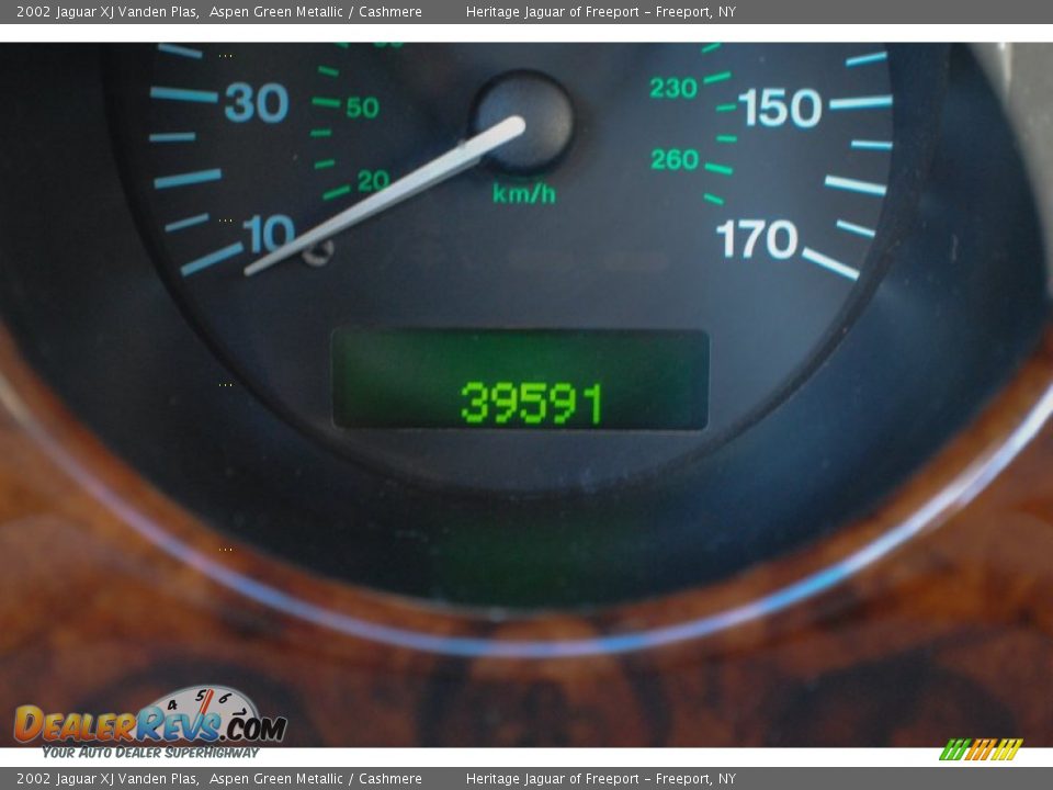 2002 Jaguar XJ Vanden Plas Aspen Green Metallic / Cashmere Photo #25