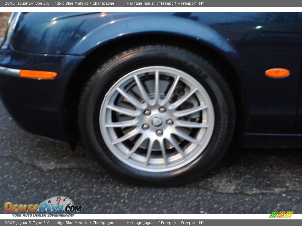 2006 Jaguar S-Type 3.0 Indigo Blue Metallic / Champagne Photo #8