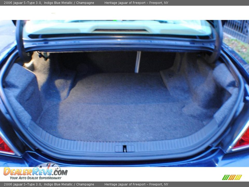 2006 Jaguar S-Type 3.0 Indigo Blue Metallic / Champagne Photo #15