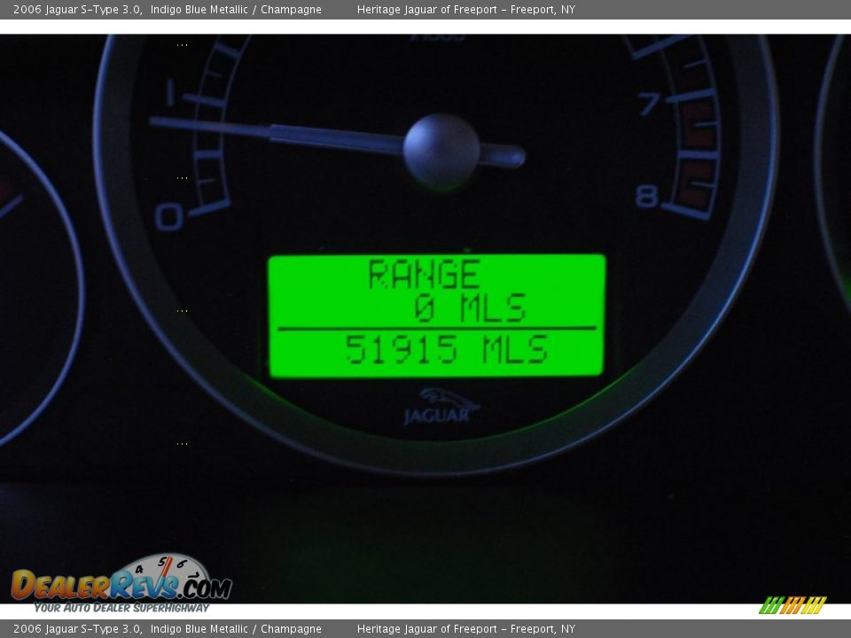 2006 Jaguar S-Type 3.0 Indigo Blue Metallic / Champagne Photo #23