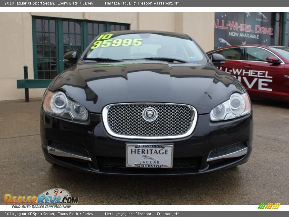 2010 Jaguar XF Sport Sedan Ebony Black / Barley Photo #2