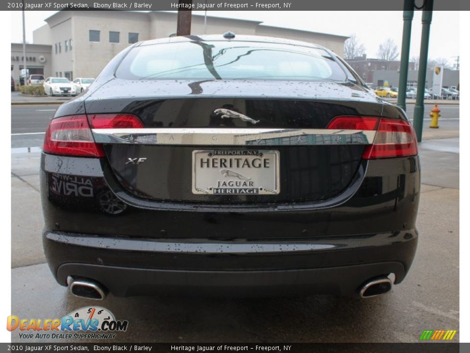 2010 Jaguar XF Sport Sedan Ebony Black / Barley Photo #5