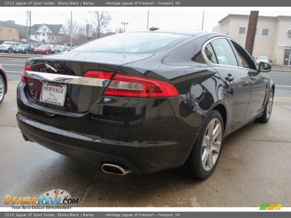 2010 Jaguar XF Sport Sedan Ebony Black / Barley Photo #6