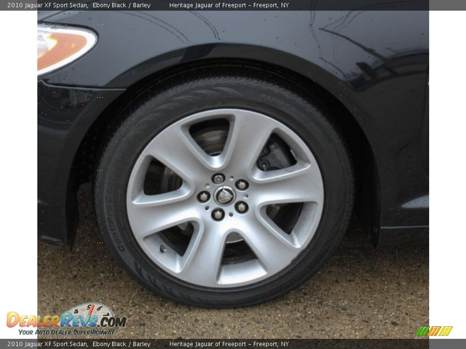 2010 Jaguar XF Sport Sedan Ebony Black / Barley Photo #8