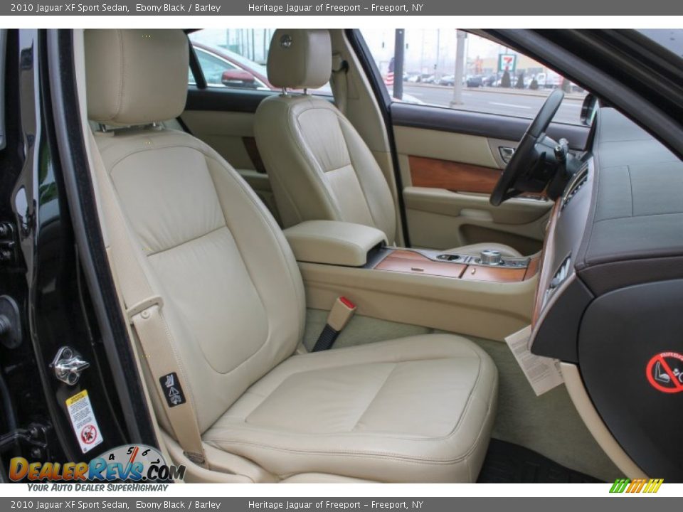 2010 Jaguar XF Sport Sedan Ebony Black / Barley Photo #10