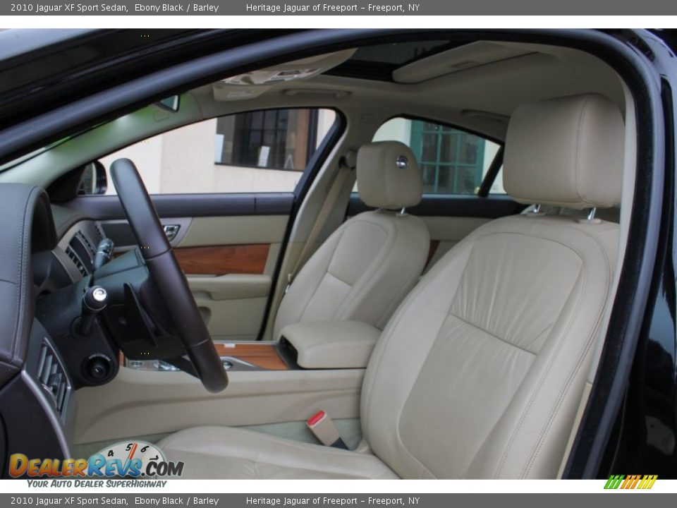 2010 Jaguar XF Sport Sedan Ebony Black / Barley Photo #20