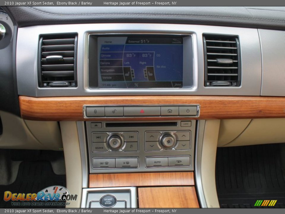 2010 Jaguar XF Sport Sedan Ebony Black / Barley Photo #21