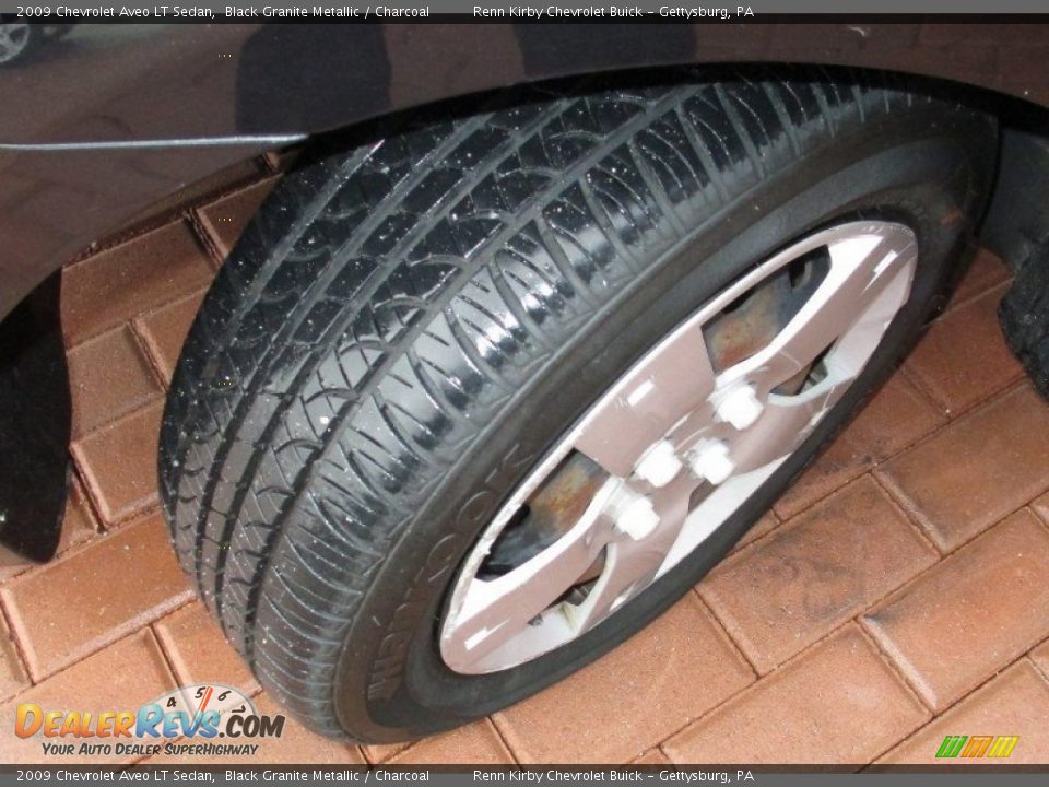 2009 Chevrolet Aveo LT Sedan Black Granite Metallic / Charcoal Photo #4