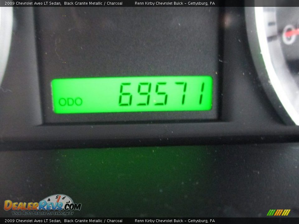 2009 Chevrolet Aveo LT Sedan Black Granite Metallic / Charcoal Photo #6