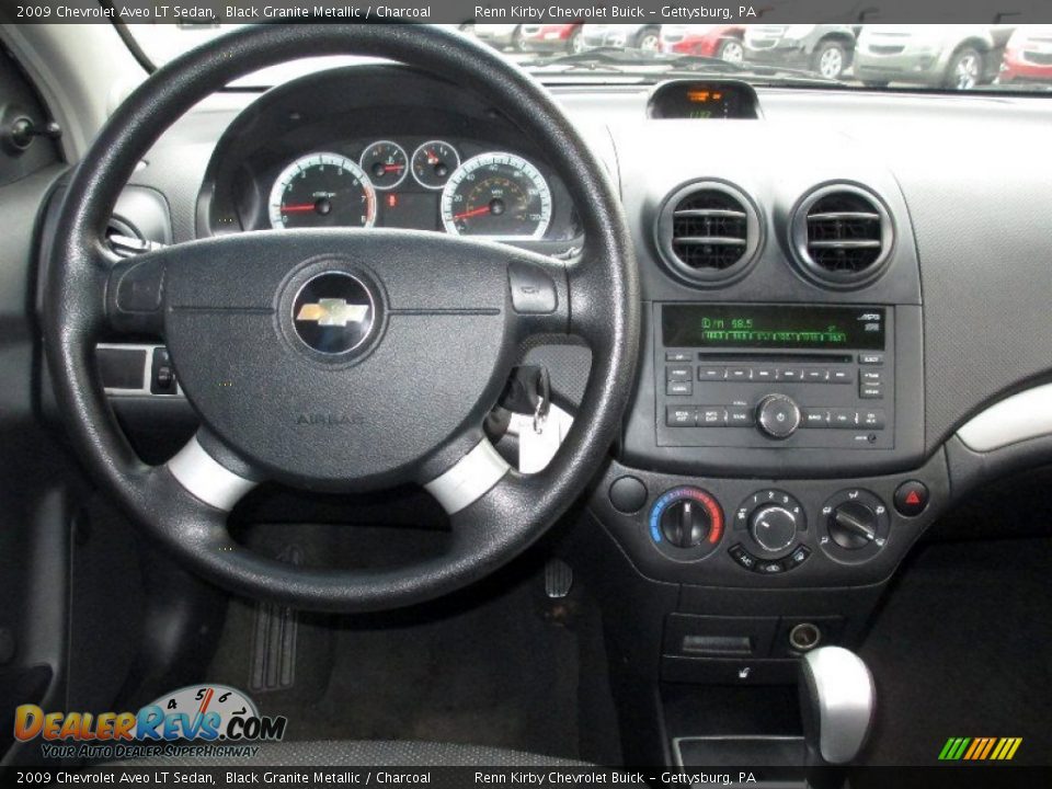 2009 Chevrolet Aveo LT Sedan Black Granite Metallic / Charcoal Photo #8