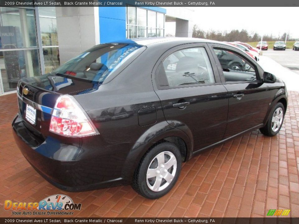 2009 Chevrolet Aveo LT Sedan Black Granite Metallic / Charcoal Photo #11