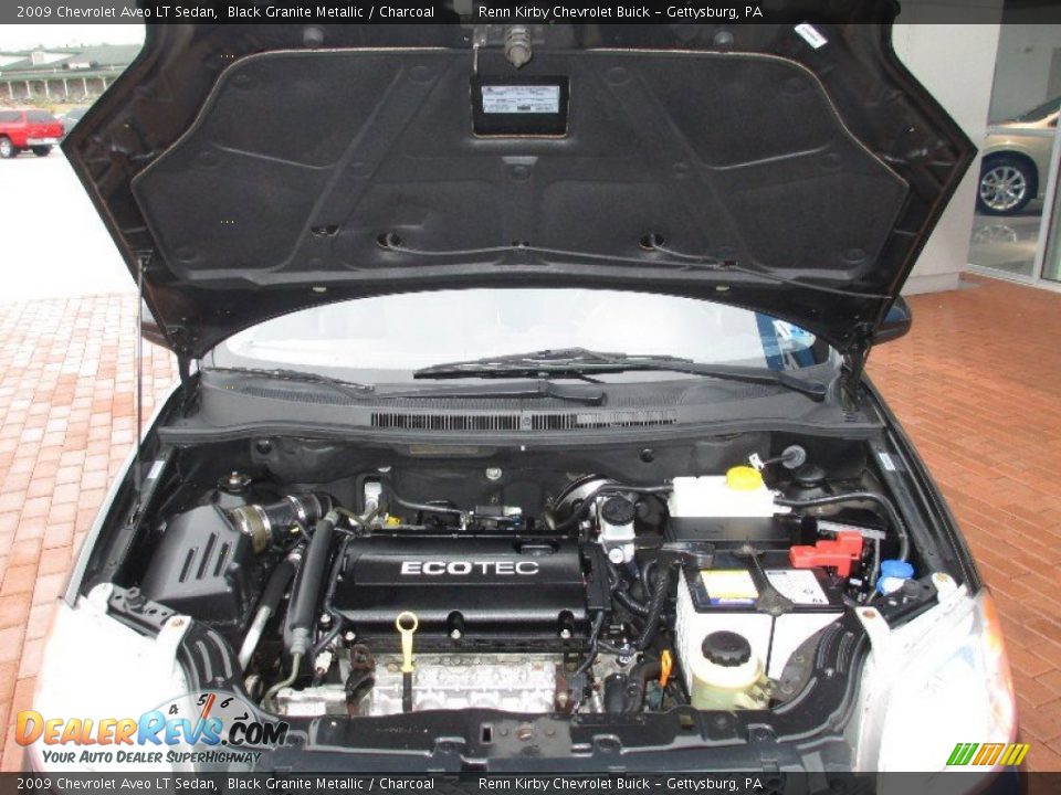 2009 Chevrolet Aveo LT Sedan Black Granite Metallic / Charcoal Photo #16