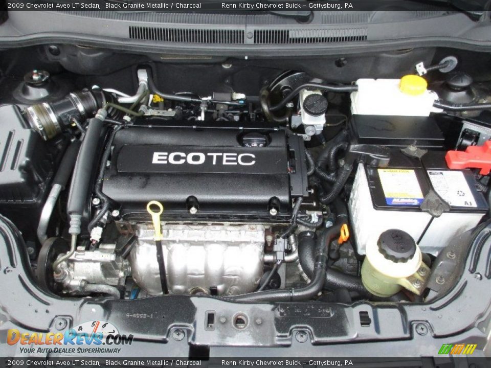 2009 Chevrolet Aveo LT Sedan 1.6 Liter DOHC 16-Valve VVT Ecotec 4 Cylinder Engine Photo #17