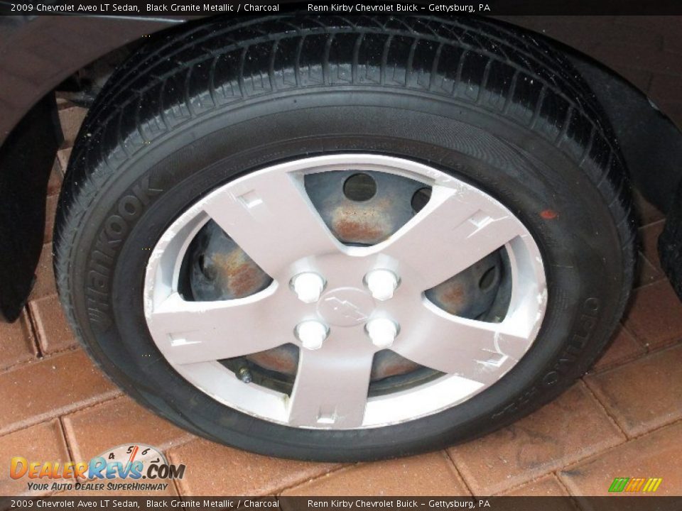 2009 Chevrolet Aveo LT Sedan Black Granite Metallic / Charcoal Photo #18