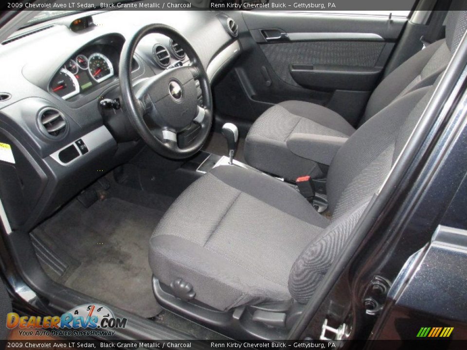 Charcoal Interior - 2009 Chevrolet Aveo LT Sedan Photo #19