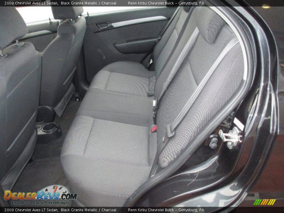 2009 Chevrolet Aveo LT Sedan Black Granite Metallic / Charcoal Photo #20